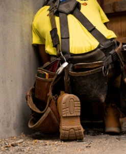 Keen Men's San Jose 6" Waterproof 90° Heel Boot (Soft Toe) | Bistre/Gum -Fresh Shoes Shop KPD 2131 PDP SanJose90 1029849 Lifestyle Image Left