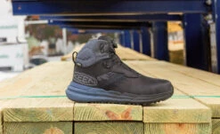 Keen Men's Snapline RF Waterproof Boot (Carbon Toe) | Vintage Indigo/Black -Fresh Shoes Shop KPD 3696 PDP SnaplineRatchetFit 1030397 Lifestyle 01 Top