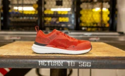 Keen Men's Speedworks Work Sneaker (Carbon Toe) | Red Ochre/Black -Fresh Shoes Shop KPD 3697 PDP Speedworks 1030755 1 Image Top