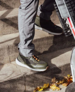 Keen Men's Synchro Waterproof Work Boot (Carbon Toe) | Forest Night/Gum -Fresh Shoes Shop KPD 3698 PDP Synchro 1030303 2 Image Left