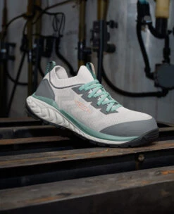 Keen Women's Arvada Shift Work Sneaker (Carbon Toe) | Steel Grey/Granite Green -Fresh Shoes Shop KPD 479 PDP ArvadaShift 1029123 Right Image a8a971f1 02f4 41a9 8c35 97c99c6e0f8f