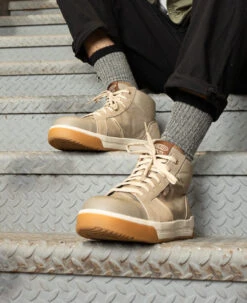 Keen Men's Kenton Mid Work Shoe (Carbon Toe) | Brindle/Gum -Fresh Shoes Shop KPD 481 PDP Kenton 1029121 Left Image