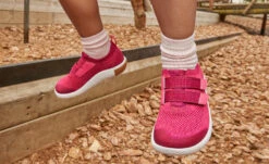 Keen Big Kids' KNX Knit Double Strap | Beaujolais/Raspberry -Fresh Shoes Shop Kids KNX lifestyle 1