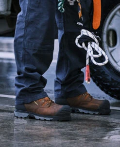 Keen Men's Camden 6" Waterproof Boot INT MET (Carbon Toe) | Leather Brown/Black -Fresh Shoes Shop SDD 1014 Camden 1027690 Left Image