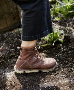 Keen Women's San Jose 6" Boot (Soft Toe) | Gingerbread/Off White -Fresh Shoes Shop SDD 496 PDP SanJose 1024570 Left Image