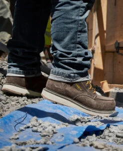 Keen Men's Cincinnati 6" Waterproof Boot (Carbon Toe) | Dark Chocolate/Sandshell -Fresh Shoes Shop SDD 505 PDP Cincinnati 1026885 Left Image