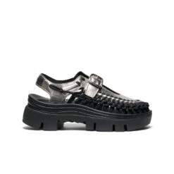Keen All Gender UNEEK PLT Mary Jane Sneaker | Silver/Black