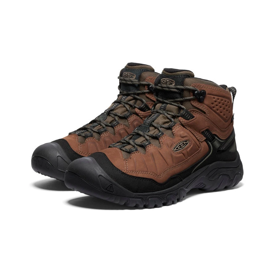 Keen Men's Targhee IV Wide Waterproof Hiking Boot | Bison/Black 2 Keen Men's Targhee IV Wide Waterproof Hiking Boot | Bison/Black - Image 2