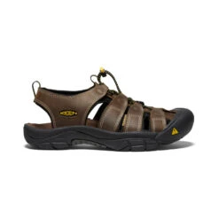 Keen Men's Newport Leather Sandal Wide | Bison