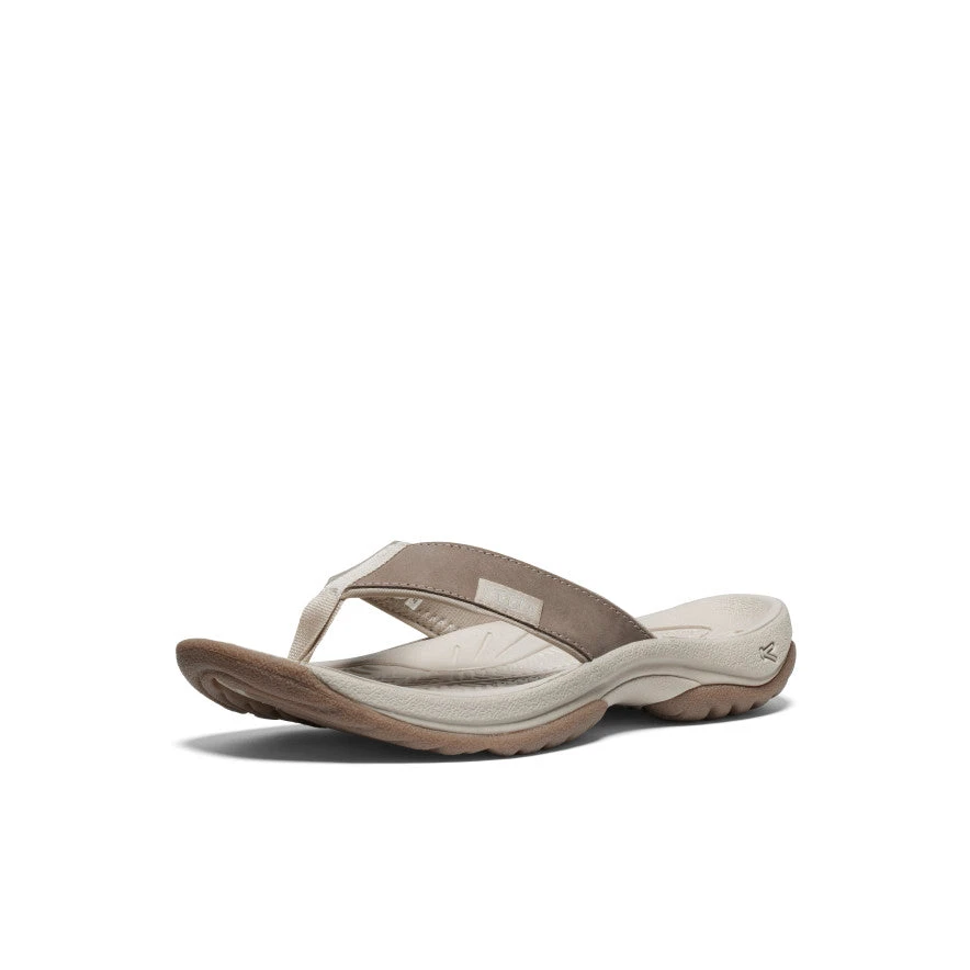 Keen Women's Kona Leather Flip-Flop | Brindle/Silver Birch 3 Keen Women's Kona Leather Flip-Flop | Brindle/Silver Birch - Image 3