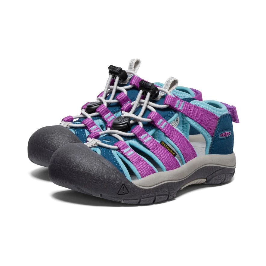 Keen Little Kids' Newport Boundless Sandal | Legion Blue/Willowherb 2 Keen Little Kids' Newport Boundless Sandal | Legion Blue/Willowherb - Image 2