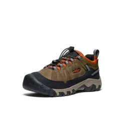 Keen Big Kids' Targhee IV Waterproof Hiking Shoe | Dark Olive/Gold Flame -Fresh Shoes Shop c453504f56354b6dab260d4cde543bdcd838735d