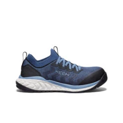 Keen Women's Arvada Shift ESD Work Sneaker (Carbon Toe) | Vintage Indigo/Faded Denim