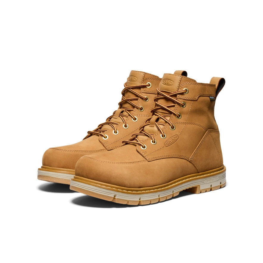 Keen Men's San Jose 6" Waterproof 90° Heel Boot (Aluminum Toe) | Bistre/Gum 2 Keen Men's San Jose 6" Waterproof 90° Heel Boot (Aluminum Toe) | Bistre/Gum - Image 2