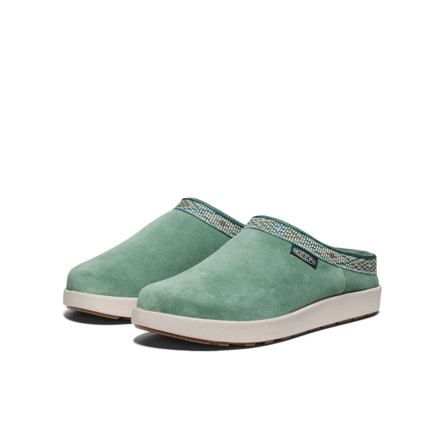 Keen Women's Elle Suede Mule | Dark Forest/Birch 2 Keen Women's Elle Suede Mule | Dark Forest/Birch - Image 2