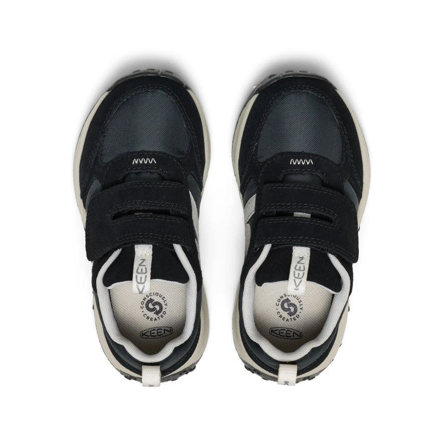 Keen Little Kids' KS86 Sneaker | Black/Star White 4 Keen Little Kids' KS86 Sneaker | Black/Star White - Image 4