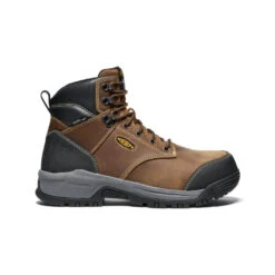 Keen Men's Evanston 6" Waterproof Boot INT MET (Carbon Toe) | Bison/Black