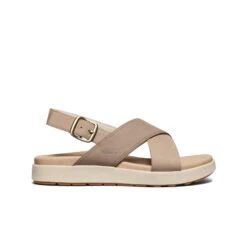 Keen Women's Elle Luxe Cross Strap Sandal | Plaza Taupe/Brindle