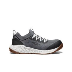 Keen Men's Arvada Shift Work Sneaker (Carbon Toe) | Steel Grey/Gum