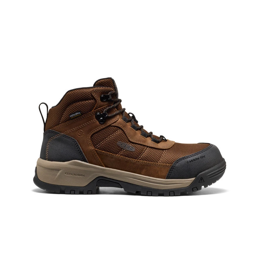 Keen Men's Skokie Waterproof Work Boot (Carbon Toe) | Dark Earth/Black 1 Keen Men's Skokie Waterproof Work Boot (Carbon Toe) | Dark Earth/Black