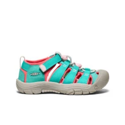 Keen Big Kids' Newport H2 | Bright Aqua/Giggle Pink