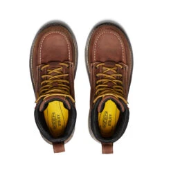 Keen Men's Cincinnati 6" Waterproof 90° Heel Boot (Carbon Toe) | Tuscan Red/Sandshell -Fresh Shoes Shop fe24754ebb949c0585840bb65b399517dcf56725